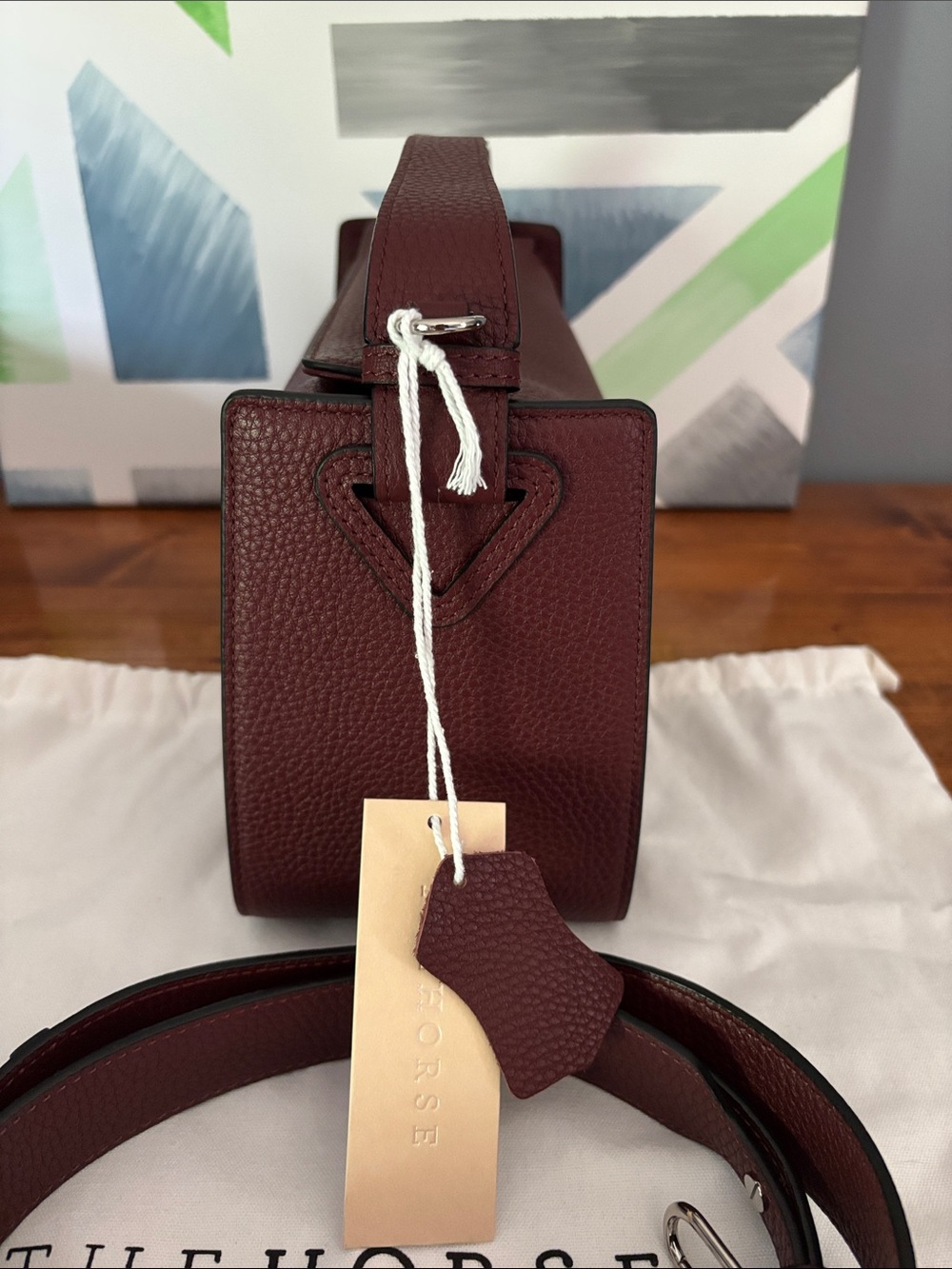 NWT The Horse Clementine Bag in Burgundy Leather - Picture 4 of 9